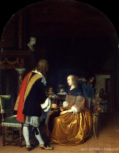 Oyster Eaters — Frans Van Mieris