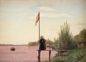 A View From Dosseringen Near The Sortedam Lake Looking Towards The Suburb Nørrebro Outside Copenhagen — Christen Købke