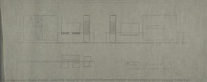 800 Yrs. Wall 4 + 5. Ground Plan And Views (exhibit Display Racks, Leipzig Trade Fair) — Franz Ehrlich