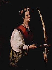 Santa Lucia — Francisco De Zurbarán