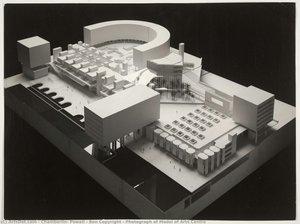 Photograph Of Model Of Arts Centre — Chamberlin, Powell & Bon Copyright