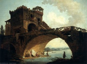 The Ponte Solario — Hubert Robert