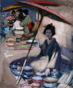 A Japanese Pottery Seller — George Henry