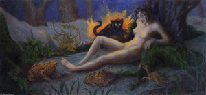 Witch With Cat — Paul Elie Ranson