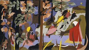 Through Forest, Through Rivers, Up Mountains — Jacob Lawrence