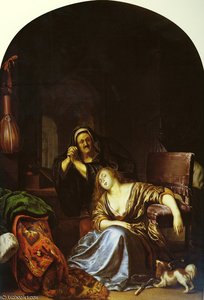 The Elder To The Death Of Lucretia — Frans Van Mieris