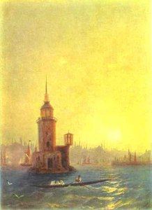 Vista De La Torre Leonidios En Constantinopla — Iván Aivazovski