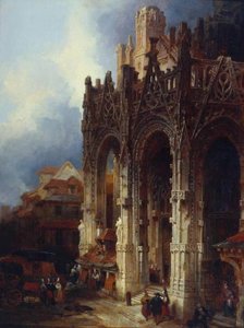 The Porch Of St Maclou, Rouen — David Roberts