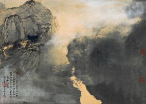 Morning Mist In Spring — Zhang Daqian