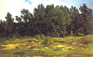 Oak Grove In A Muzzy Day — Иван Шишкин