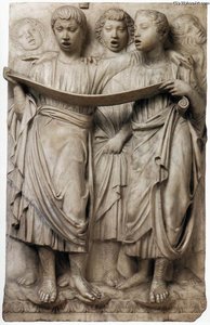 Cantoria: Right Side Relief — Luca Della Robbia
