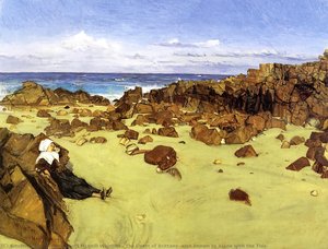 Die Küste Von Britanny (auch Bekannt Als Allein Mit Dem Lauf Der Gezeiten) — James Abbott Mcneill Whistler