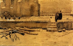 Építési Templom Télen — Vincent Willem Van Gogh