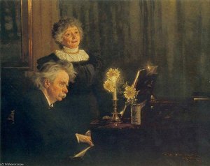 Nina Y Edvard Grieg — Peder Severin Kroyer