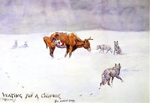 Warten Auf Einen Chinook (auch Bekannt Als Die Letzten Von Fünf Tausend) — Charles Marion Russell