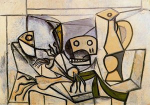 Leeks, Fish Head, Skull And Pitcher — Pablo Picasso