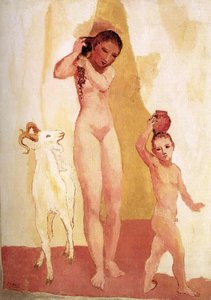 La Niña Y La Cabra — Pablo Picasso
