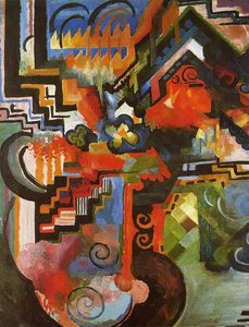 Colored Composition (also Known As Homage To Johann Sebastian Bach) — August Macke