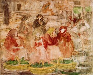 Escena Del Mercado — Maurice Brazil Prendergast