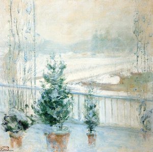 Balcony V Zimě — John Henry Twachtman