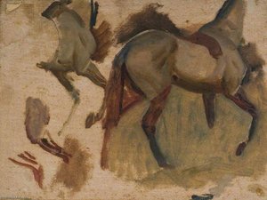 Studie Eines Pferdes Mit Anatomischen Teilen (recto) — Sir Alfred James Munnings