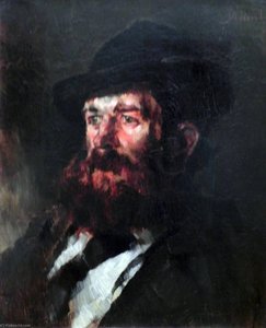 Deutsch Bildnis Des Malers Karl Hagemeister — Carl Schuch