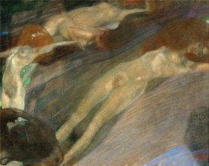 Moving Water — Gustav Klimt