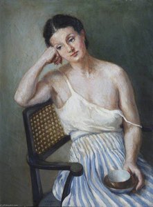 Girl With A Teacup — Georges Van Houten