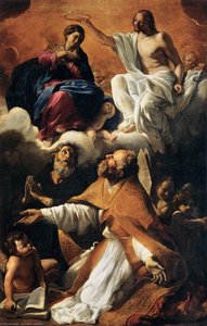 Coronation Of The Virgin With St Augustine And St William Of Aquitaine — جوفاني لانفرانكو