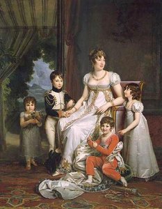 Caroline Bonaparte, Queen Of Naples, And Her Children — François Gérard (françois Pascal Simon)