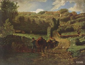 Manor Farm Cousin In Greville — Jean-françois Millet
