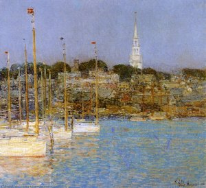 Cat Boats, Newport — Frederick Childe Hassam