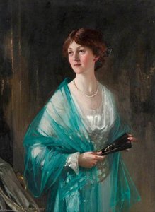 Lady With A Green Scarf — George Henry