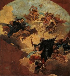 Glorification Of Saint Faustinus And Saint Jovita And Two Unknown Saints - Glorifikacija Sveti Ludvika Pavla Ix. In Svete Jovite Ter Dva Neznana Svetnika — Giovanni Battista Tiepolo