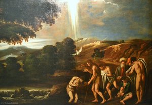 Die Taufe Christi — Pedro Orrente