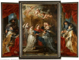 Das Triptychon Des Heiligen Ildefons — Werkstatt Von Peter Paul Rubens