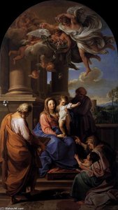 Virgin And Child With Saints — Pompeo Batoni