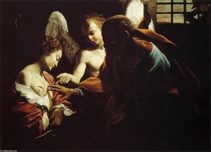 St Peter Healing St Agatha — جوفاني لانفرانكو