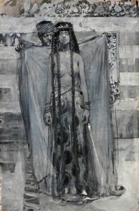 The Merchant Uncovered Her Face (an Illustration For 'the Story Of Gulnare Of The Sea') — Frank Brangwyn