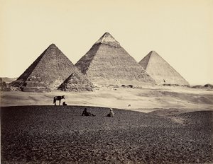 الأهرامات الجيزة من الغرب — Francis Frith