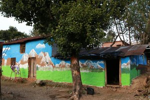 Landscape Painting Of Jaunsar — Taru Mäkelä
