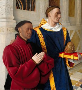 Etienne Chevalier With St. Stephen — Jean Fouquet