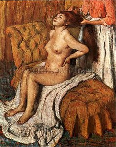 Žena, Ktorej Sa Česú Vlasy — Hilaire-germain-edgar Degas
