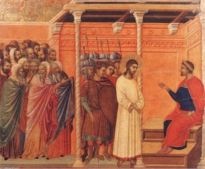Cristo Prima Di Pilato Ancora — Duccio Di Buoninsegna