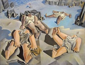 Figure Sdentate Sulla Sabbia — Salvador Dalí