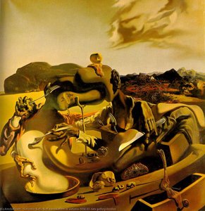 Dalí: Cannibalismus na podzim, 1936-37, Tate Gallery, Londýn
