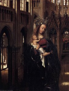 Madonna In Der Kirche (detail) — Jan Van Eyck