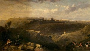 Jerusalem From The Mount Of Olives — David Roberts