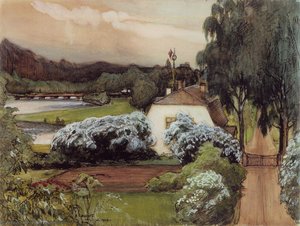 The Foreman's House At Saari Manor (manor In Häme) — Albert Edelfelt