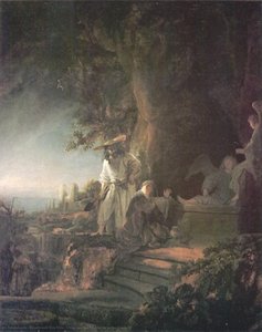 Kristov A Magdaléna Na Kríze — Rembrandt Van Rijn